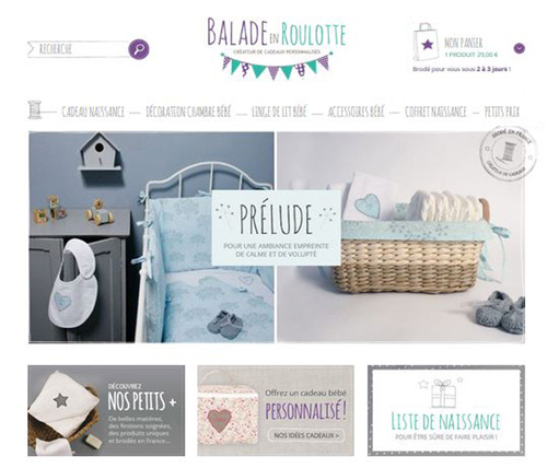 Nouvelle boutique en ligne www.baladeenroulotte.com