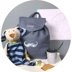 Sac enfant Bleu Gris Diablotin