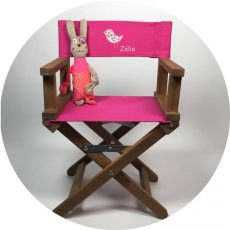 Fauteuil bébé personnalisé fushia Saperlipopette