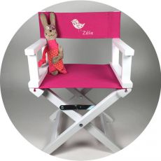 Fauteuil bébé personnalisé fushia Saperlipopette