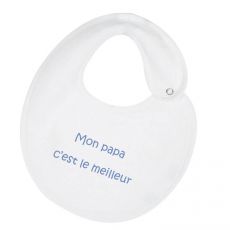 Bavoir personnalisé "Mon papa c'est le meilleur"