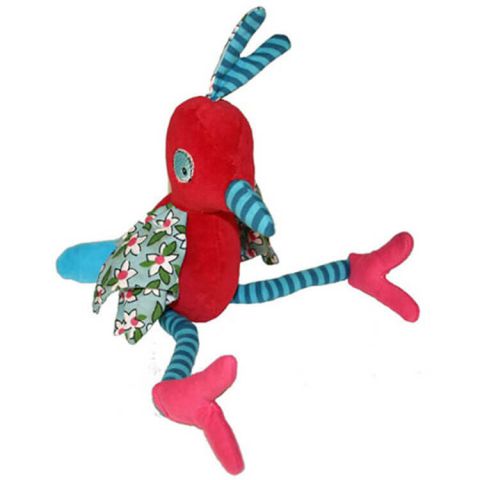 Doudou pour bébé Z'oiseau rouge