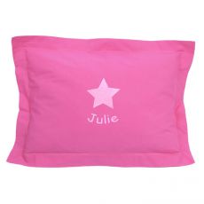 Housse de coussin Rose Fushia Etoile