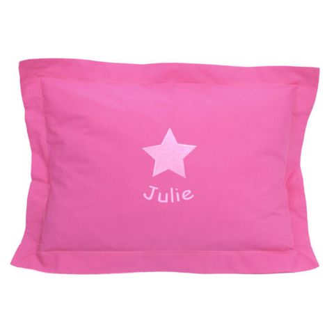 Coussin Rose Fushia Etoile