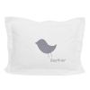 Coussin blanc Bird Song