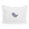 Coussin blanc Bird Song