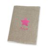 housse-carnet-de-sante-lin-etoile-framboise