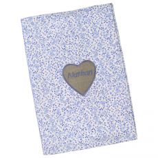 Protège carnet de santé original bleu Pimprenelle