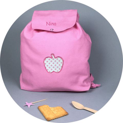 sac-a-dos-petite-fille-rose-pomme