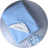 couverture-bebe-personnalise-bleu-fleuri