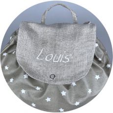 broderie-sac-a-dos-personnalise-taupe-etoiles