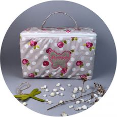 trousse-nouveau-ne-pois-fleurs