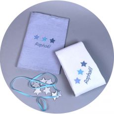 Coffret cadeau naissance original Etoiles Bleues