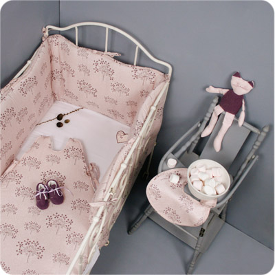 Linge de lit bébé créateur Balade en Roulotte