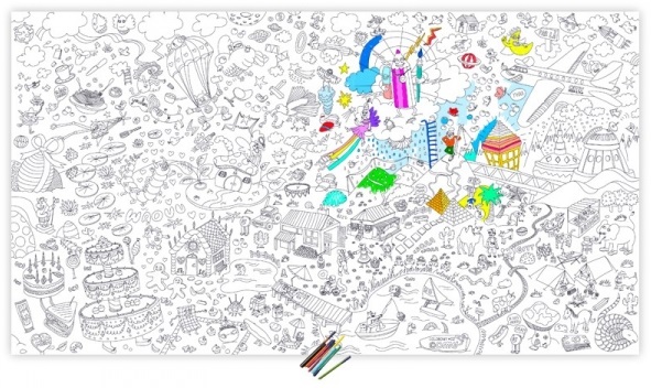 Un coloriage géant pour votre enfant ! - Balade en Roulotte